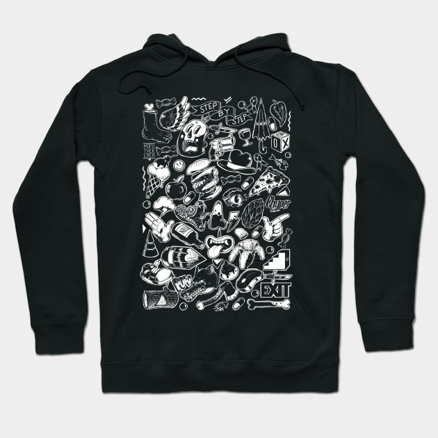 Bad Az Doodles (Black) T-shirt Hoodie by BadAz Collectibles